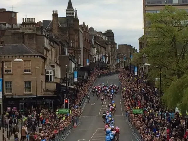 Stage two finish in Harrogate