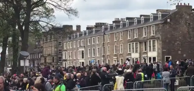 Crowds in Harrogate