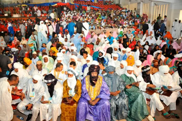 
          Participants attend the opening of the National Peace Conference on March 27, 2017 in Bamako, boycotted notably by former rebels and opposition parties
        