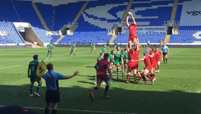 Jersey Reds v London Irish line up