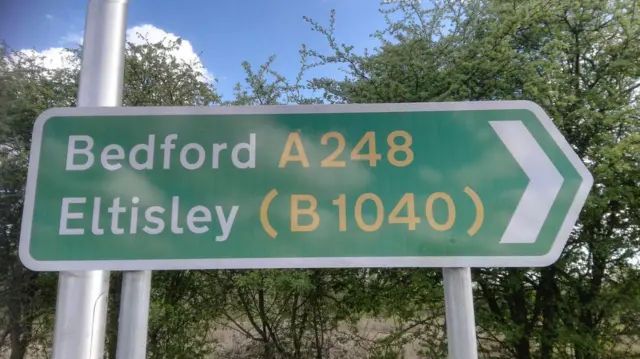 Incorrect A428 sign