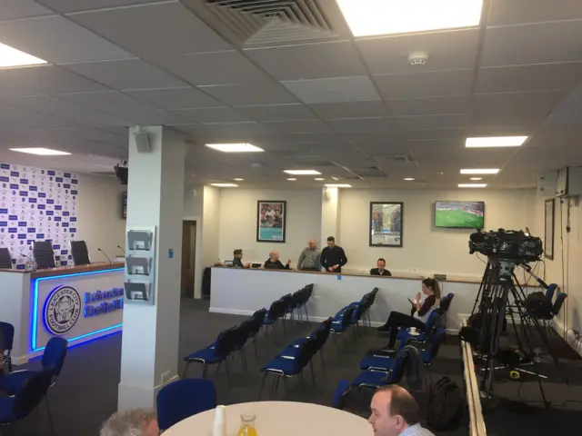 Leicester City press conference room