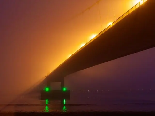 Mist over Humber Bridge