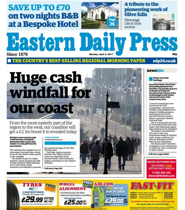 Front page of EDP