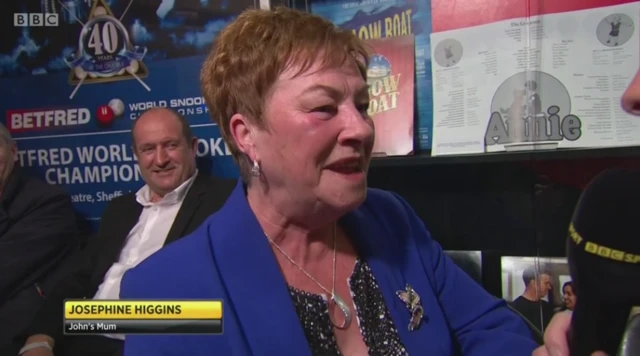 John Higgins' mum Josephine