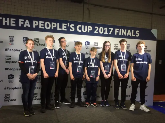 volunteers at the FA People's Cup