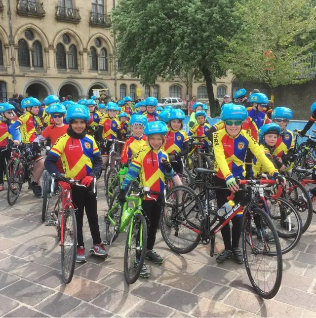 East Bradford Cycling Club riders