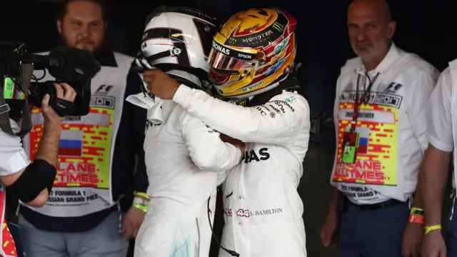 Bottas and Hamilton