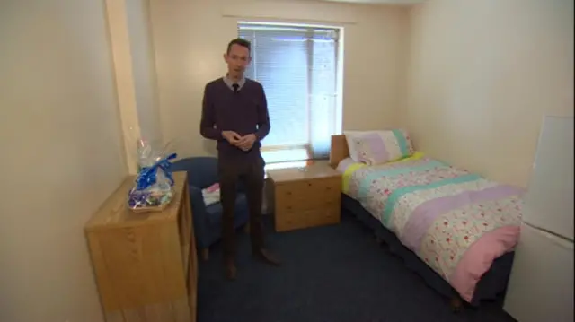 One of the rooms inside a safe house