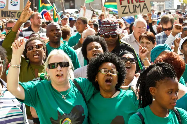 anti Zuma protest