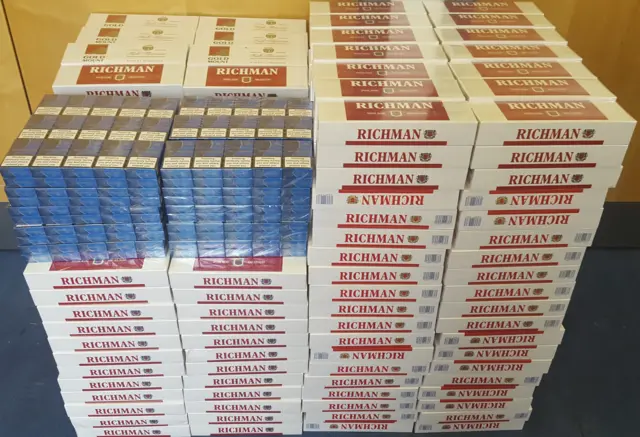 The dumped cigarettes