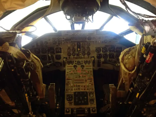 Cockpit of the Handley Page Victor bomber