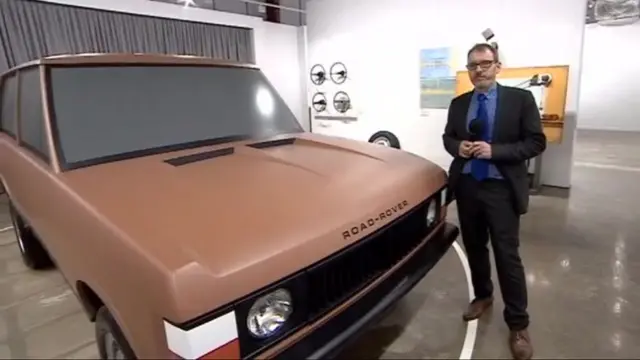 A replica clay model of a Road-Rover