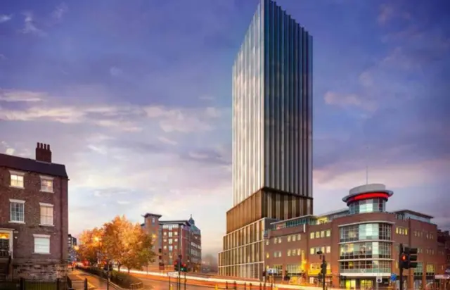 Artist's impression of Rutherford Street apartment block
