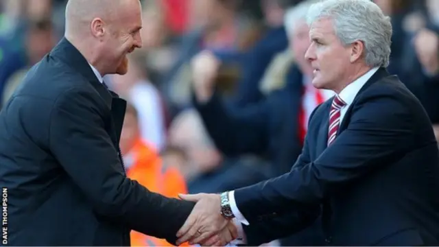 Sean Dyche and Mark Hughes
