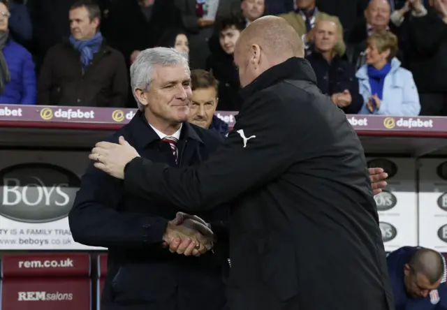 Mark Hughes and Sean Dyche