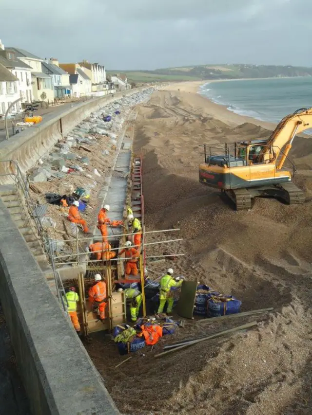Seawall at Torcross