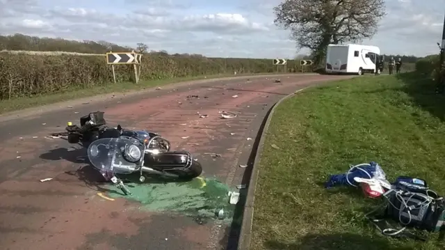 Man hit by camper van
