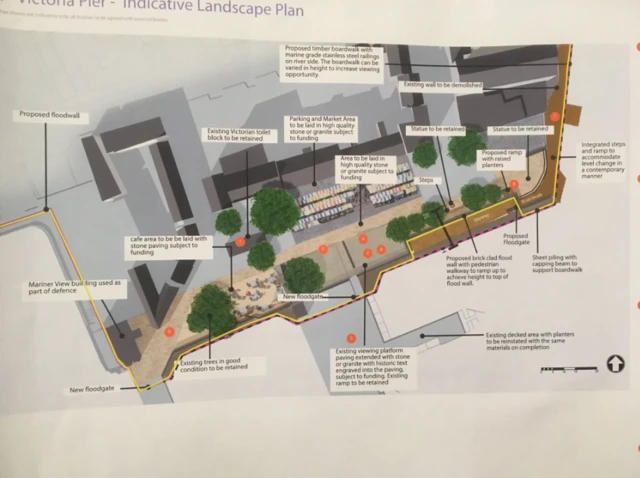 Plans for the area around Victoria Pier