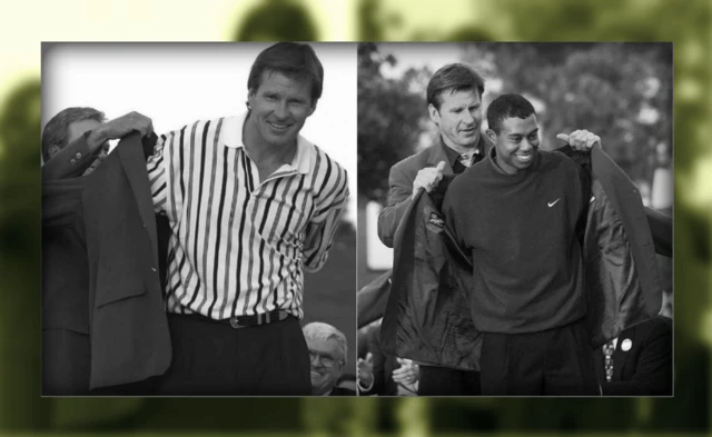 Faldo and Woods