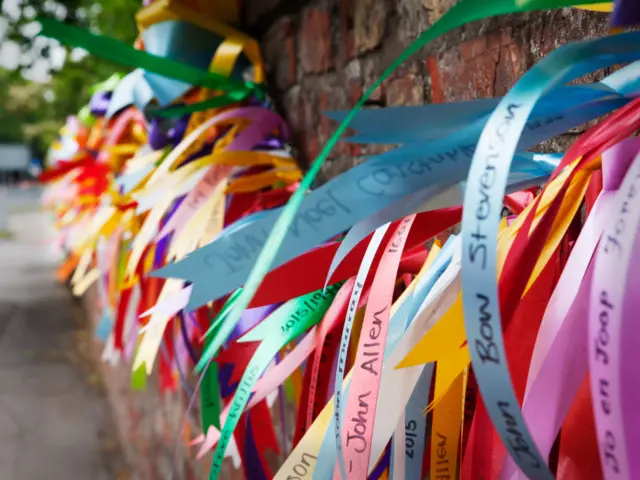 Coloured ribbons