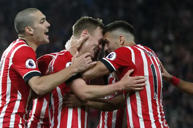 James Ward-Prowse celebrates