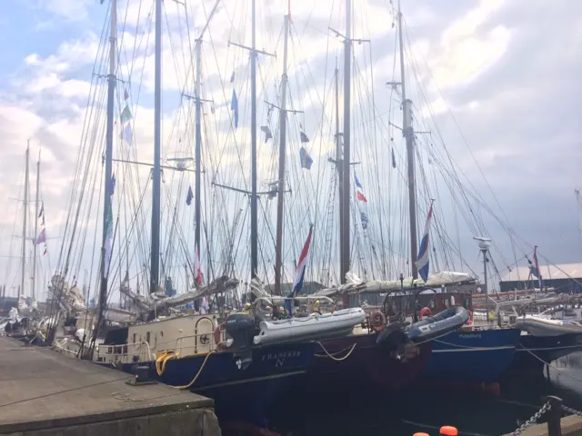 Tall ships at Ipswich Waterfront