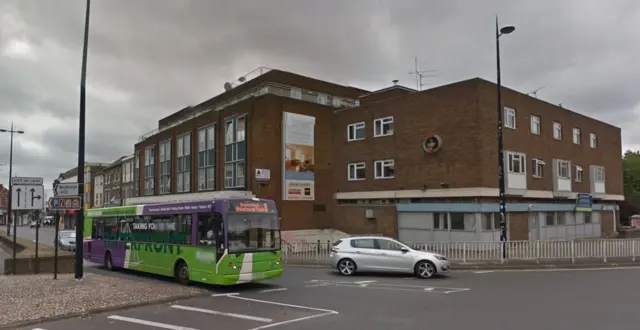 Civic Road and St Matthew's Street in Ipswich