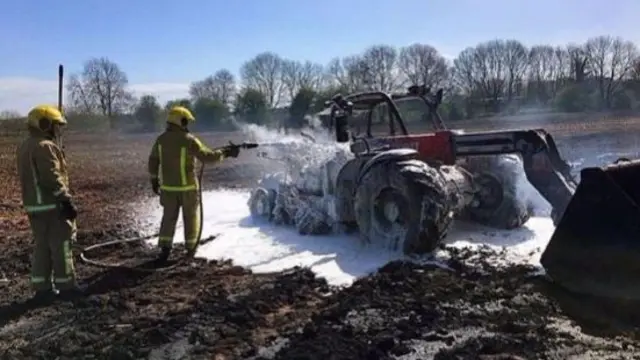 Tractor fire