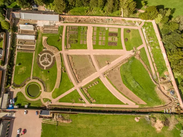 Croome Court from the air