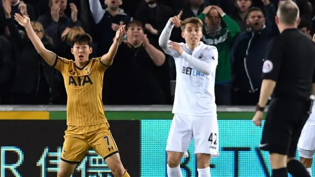 Son Heung-min appeals