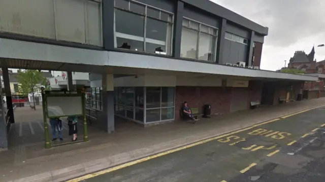 Leek's bus station/Smithfield Centre