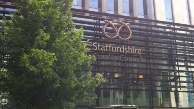 Front of Staffordshire County Council building