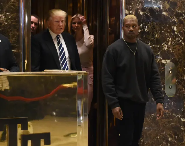 Donald Trump and Kanye West