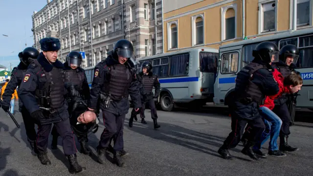 Arrests during protests