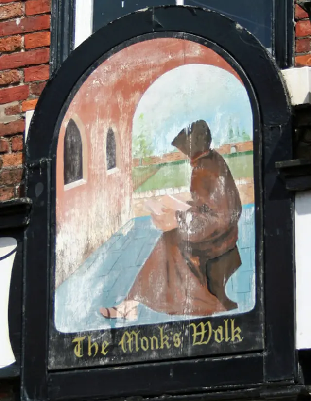 Monks Walk pub sign