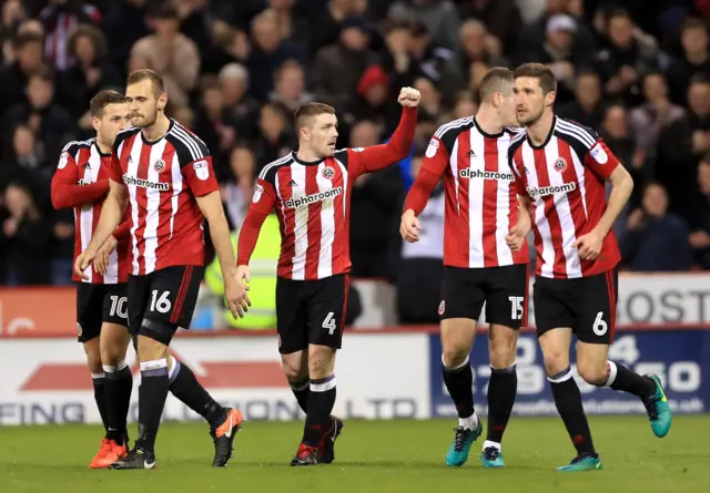 Sheffield United celebrate
