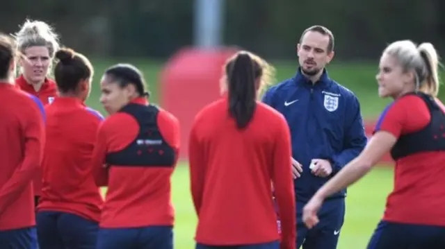 England women in training