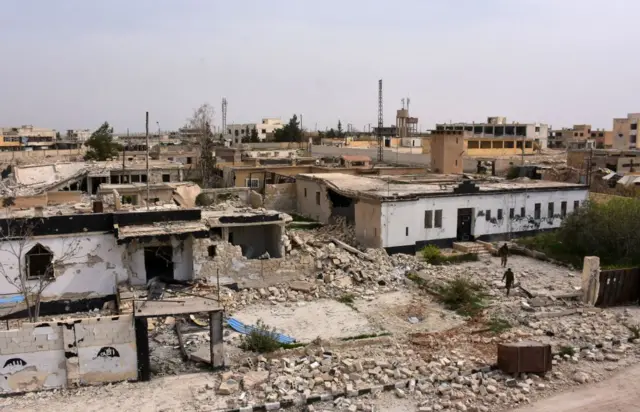 Rubble in Aleppo