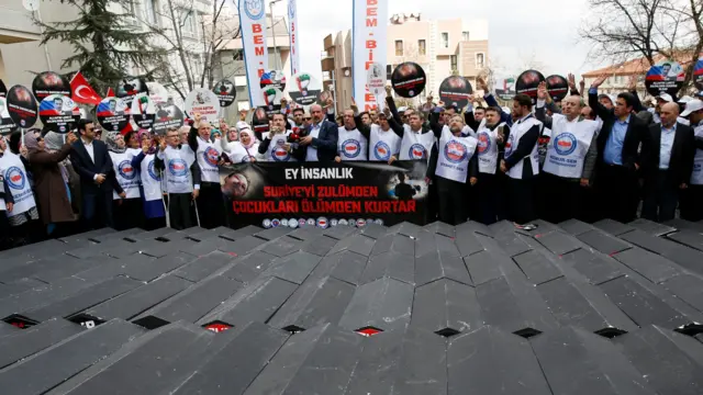 
          Protest in Ankara against alleged Syria chemical weapons attack
        