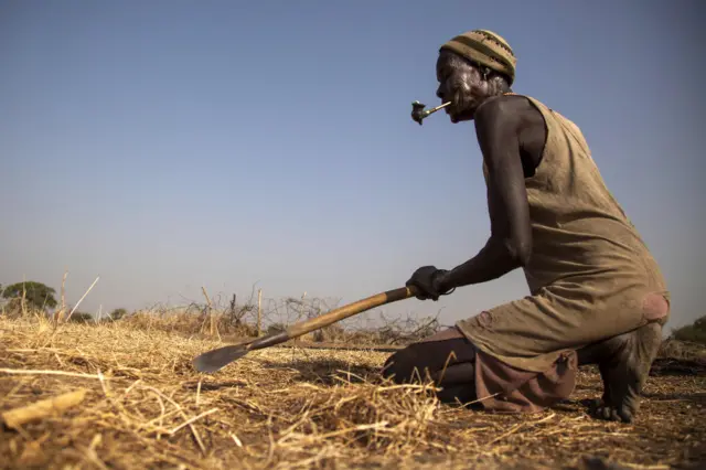 Farmer in South Sudan