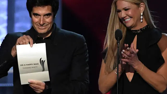 David Copperfield and Nancy O'Dell