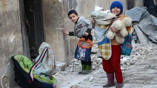 Children in al-Bab