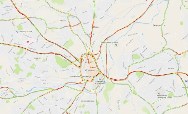 Huddersfield traffic