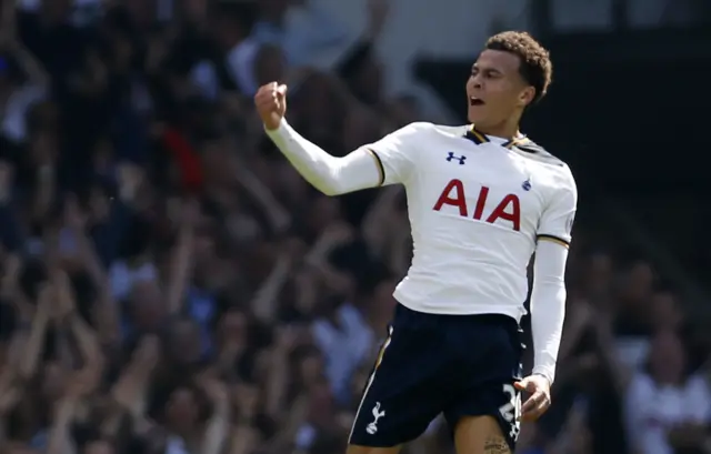 Dele Alli celebrates