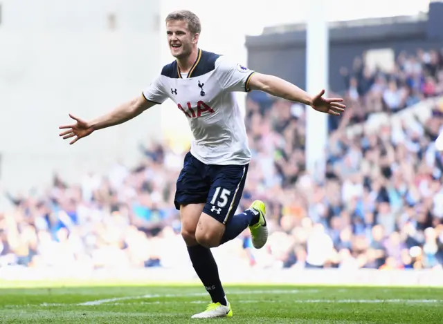 Eric Dier of Tottenham Hotspur celebrates