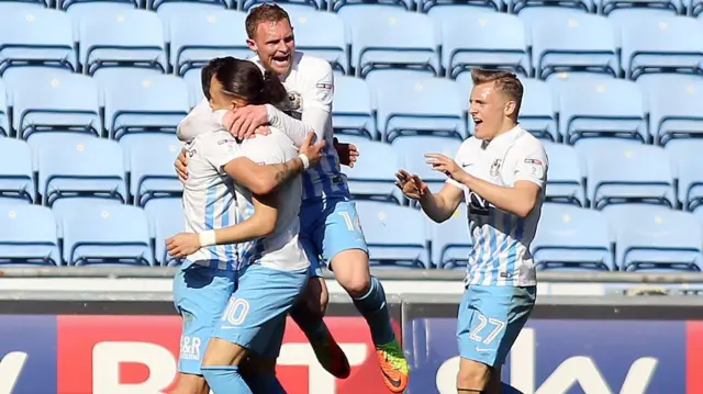 Coventry players celebrate