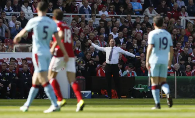 Burnley manager Sean Dyche