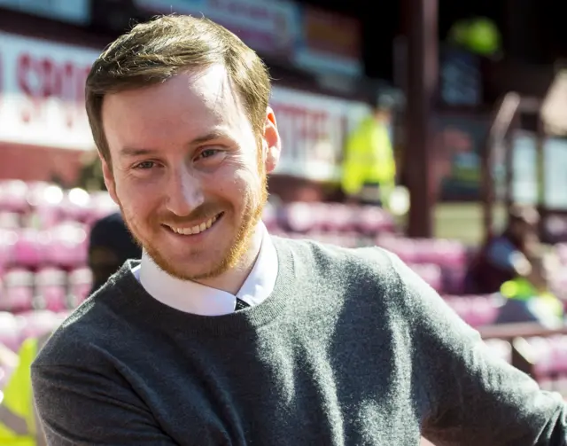 Hearts head coach Ian Cathro