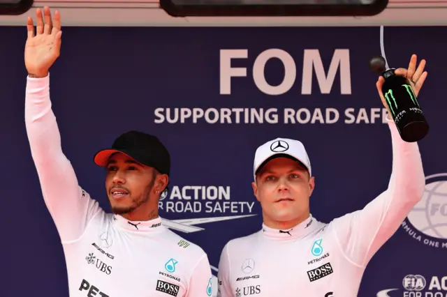 Lewis Hamilton and Valtteri Bottas